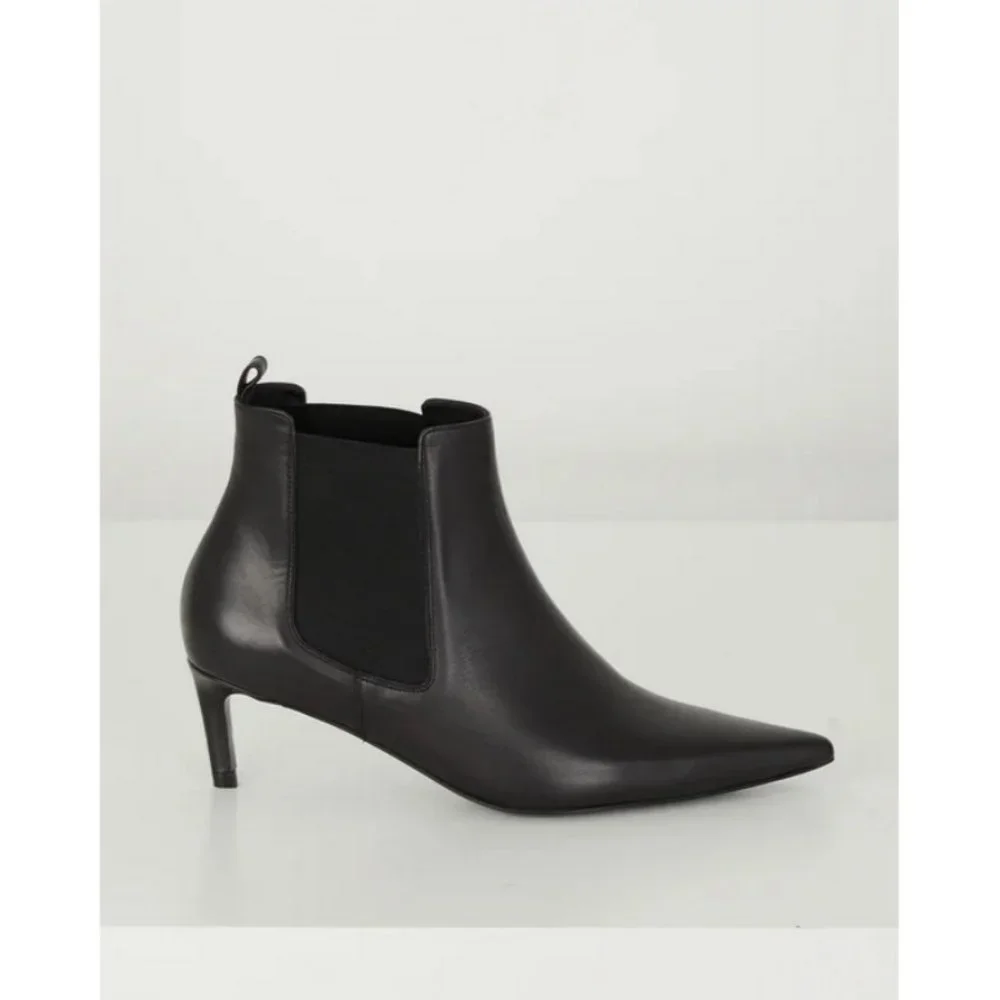 💕ANINE BING💕 Stevie Boots ~ Black Leather 37 New Without Box - Picture 10 of 16